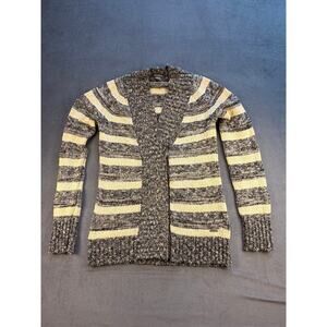 Eddie Bauer 3/4 Zip Textured Stripped Sweater Blu/Wht Womens S *New with Tags